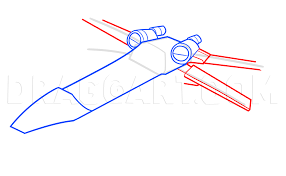 How To Draw An X-Wing, X-Wing Starfighter, Step By Step, Drawing Guide, By  Dawn - Dragoart