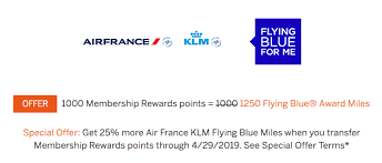 Transfer Amex Points To Air France Klm With A 25 Bonus