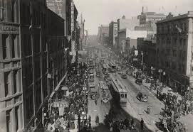 David Nelson 1918 Peace Day Celebration In Downtown Onondaga County Syracuse Old Photos