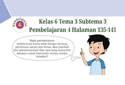 Kunci Jawaban Buku Tematik Tema 4 Kelas 6 Halaman 91 92 94 95 Koesrow Buku Halaman Kosakata
