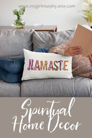 Namaste Pillow For Yoga Lovers Living Room Decor Pillows Meditation Room Yoga Pillows