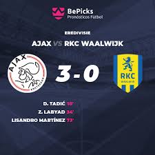 11 april at 14:45 in the league «holland eredivisie» will be a football match between the teams rkc and ajax on the stadium «mandemakers stadion». Ajax Vs Rkc Waalwijk Predictions Preview And Stats