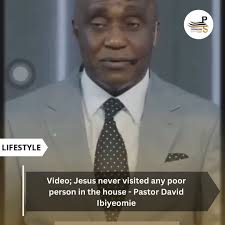 Jesus never visited any poor person in the house