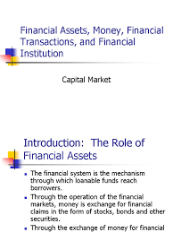 Here we discuss importance of financial assets & its characteristics, advantages this financial asset is an agreement between an investor (here, company) and a bank institution in which the customer (company) keep a set amount of money. Financial Assets Money Financial Transactions Ch2 Inflation Securities Finance