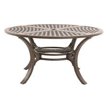 Royal Garden Rivera 54 In Round Aluminum Patio Dining Table Patio Dining Table Aluminum Patio Outdoor Accent Table
