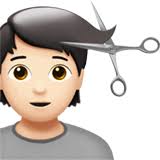 Maybe you would like to learn more about one of these? Person Getting Haircut Light Skin Tone Emoji