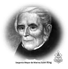 22 de agosto de 1857- Fallecimiento del Sargento Mayor de Marina Juan King.  Un día como hoy del año 1857, fallecía en Buenos Aires el Sargento Mayor de  Marina Juan King, marino