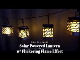 Solar light waterproof flickering flames torches. Solar Flame Lantern Flickering Flame Effect Youtube