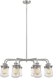 Quoizel Lwn5008bn Lewiston Modern Brushed Nickel Chandelier Light Quo Lwn5008bn