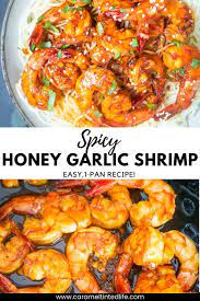 Spicy Honey Garlic Shrimp Recipe Soy Recipes Easy Seafood Recipes Seafood Recipes Healthy