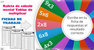 Aquí tienes una selección de 17 acertijos con respuesta. Ruleta Interactiva De Calculo Mental Tablas De Multiplicar Fichas De Trabajo Incluidas Imagenes Educativas