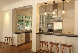 30 Elegant Contemporary Breakfast Bar Design Ideas Contemporary Kitchen Living Room Kitchen Home Remodeling
