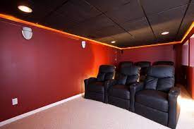 Maybe you would like to learn more about one of these? Theater Room In A Small Basement Remodel Klassisch Heimkino Newark Von Improve Or Move Houzz