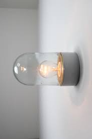 Pathson wall light combines the modern and retro style which makes them the perfect decors for your bedroom, bathroom, corridor, coffee shop, etc. Industrial Vintage Wall Ceiling Lights With Clear Glass And Porcelain Base 1960s Mid 20th Century Sconces Flushmount Lighting Davidowski