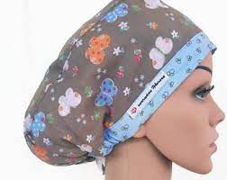 Sharks Scrub Caps For Women Surgical Cap Women Euro Scrub Cap Dentist And Nurses Gift Customized With Buttons And Satin Scrub Hats Caps For Women Scrub Caps