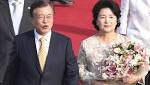 South Korea's Moon Jae-in kicks