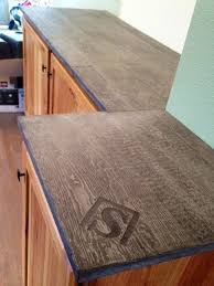 Design your own cooking area to suit your style. Brown Wood Grain Concrete Counter Top With Logo Surecrete Products