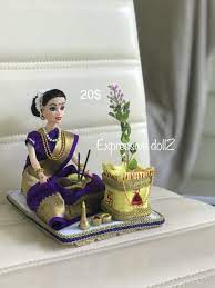 Pin By Sandhya On Dasara Dolls Wedding Doll Indian Dolls Doll Crafts
