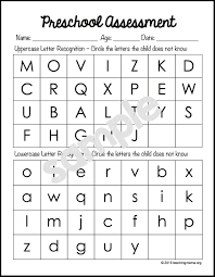 This result confirms the idea that features are used in recognizing letters. Alphabet Assessment Sheet Printable