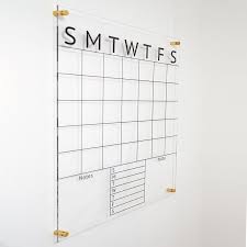 Acrylic Calendar For Wall Dry Erase Calendar Floating Etsy Dry Erase Calendar Family Calendar Dry Erase Wall Calendar