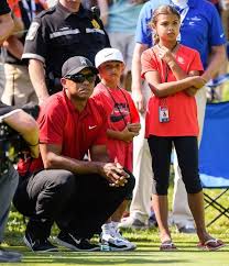 The golf pro posted a photo of himself, his kids, and his girlfriend to instagram in april. Tiger Woods My Kids With Elin Nordegren Dominate My Life Tiger Woods Children Tiger Woods Elin Nordegren