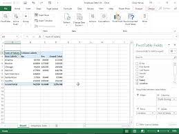 How To Create A New Pivot Table With The Excel 2019 Quick Analysis Tool Dummies