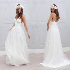 Alle vintage brautkleider sind maßgeschneidert auf perfekte passform zu garantieren. Bohemian Brautkleider Spaghetti Tragern Pure White Geraffte Tull 2016 Brautkleider Einfache Stil Boho Hochzeitskleid Kleider Hochzeit Hochzeitskleider Vintage