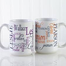 A truly personal gift that will be kept and remembered. Personalized Large Coffee Mugs My Name Office Gifts
