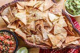 Plus there's a recipe for cinnamon chips to pair it with! Baked Tortilla Chips Homemade Healthy Tortilla Chips