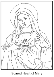 Of mother mary coloring pages are a fun way for kids of all ages to develop creativity, focus, motor skills and color recognition. Free Coloring Page The Immaculate Heart Of Mary Schola Rosa