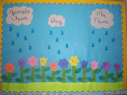 April showers bring may flowers bulletin board. Apostrophe Showers Bring May Flowers Bulletin Board Idea Supplyme