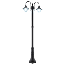 The is the most useful of items. Dh 1099 2 02 Outdoor Street Light Outdoor Lamp Post Light With 2 Head Design With Clear Seedy Glass For Garden Patio Backyard Walkway Driveway Dihui Furniture