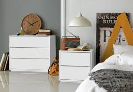 Consider ethereal white linen for a look that's modern and seriously chic. Pin By Lucy Davenport On Bedroom White Bedside Table Chest Bedside Table Bedside Chest