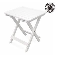 Songsen Fashion Outdoor Wood Adirondack Fold Side Table Patio Deck Garden Furniture Adultwhite Wooden Outdoor Furniture Outdoor Furniture Outdoor Living Space