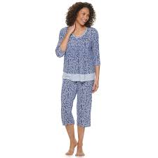 womens croft barrow 3 4 sleeve long pant set in 2019 v