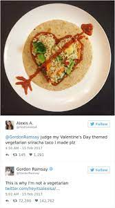 Gordan Ramsay S Tweets About Food Buzz5 Gordon Ramsay Ramsay Gordon Ramsay Funny