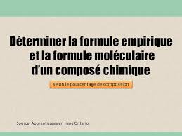 Définition, synonymes, contraires, exemples, traduction. Section 6 2 Les Formules Empiriques Et Les Formules Moleculaires Ppt Video Online Telecharger