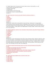 Berikut dibawah ini, soal uts prakarya dilengkapi kunci jawabannya untuk siswa sma/ma dimulai dari pertanyaan yang pertama. S0al Grafika Pdf