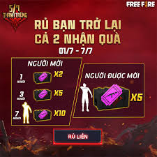 Code nhận skin miễn phí tháng 3/2021, garena mới đây đã công bố danh sách thực tế, bạn có lựa chọn nhận quà free fire miễn phí cực đơn giản. Cach Má»i Báº¡n Be Trá»Ÿ Láº¡i Trong Free Fire Ä'á»ƒ Nháº§n Qua Sá»± Kiá»‡n