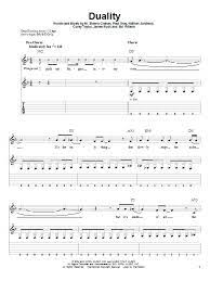 Slipknot Duality Sheet Music And Printable Pdf Music Notes Slipknot Sheet Music Music Notes