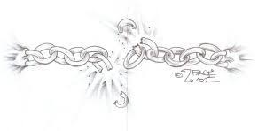 Draw this broken heart by following this drawing lesson. Sketch Of A Broken Chain Broken Chain Sketch Tattooflash Break The Chains Chain Tattoo Star Tattoos Broken Chain