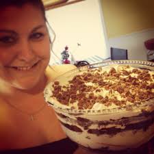 sometimes katie turns strawberry shortcake into a trifle…