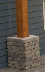 A capstone can be brick, concrete or stone. Hanson Column Base Project Material List 1 9 1 4 W X 1 9 1 4 D At Menards