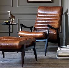 Dappermanschoice Hans Leather Chair By Dwellstudio Fineinteriors Interiors Interiordesign Architectur Furniture Design Modern Furniture Design Furniture
