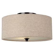 If your new light fixture doesn't match your old mount type, you'll have to remove the bracket from the junction box and change the screws. 7 25 Stirling Two Light Ceiling Flush Mount Burnt Sienna Sea Gull Lighting Target