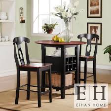 Tangkula 3 pcs patio folding bistro set, outdoor acacia wood chair and table set w/padded cushion& round coffee table, ideal for indoor patio poolside garden (navy blue) 4.5 out of 5 stars 173 $249.99 $ 249. Furniture Bistro Table Set 3 Piece Dining For 2 Furniture Chair Kitchen Small Space Indoor Dining Sets