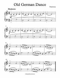Free Piano Sheet Music Old German Dance Michael Praetorius Enjoy Piano Sheet Music Free Piano Music Sheet Music