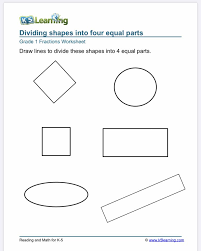 Grade 5 math worksheets on equivalent fractions. 1st Grade Fractions Math Worksheets K5 Learning Cute766
