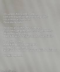 Cinco Mejores Poemas sobre los Juegos Olímpico