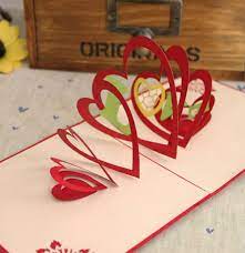 Place the flower shape at the center. Heart Pop Up Cards Handmade Pop Up Greeting Cards Greeting Cards Handmade